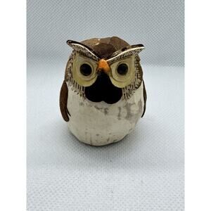 Vintage Big Eyed Owl Baby Foam Core 3" Retro 60's 70's Kitschy MCM